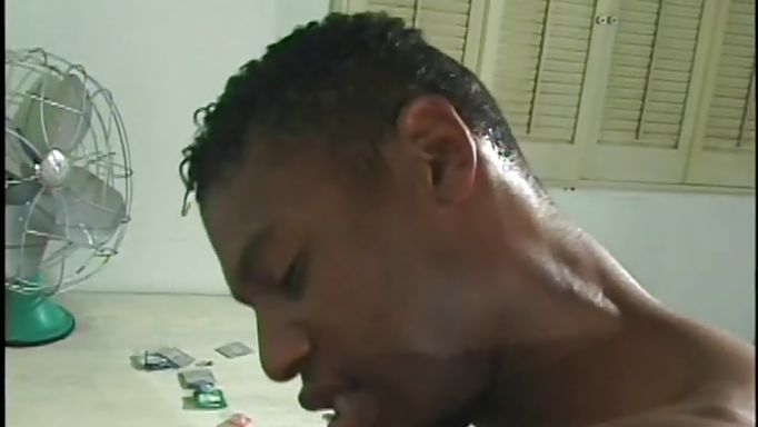 Black Gay Takes A Load On The Face