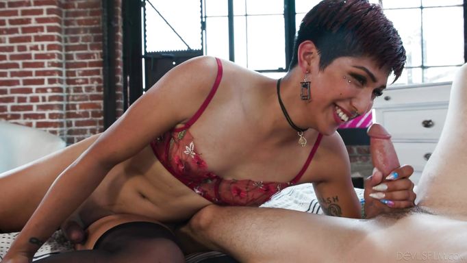 Sexy Trans Girlfriend Pixi Gets A Hot Ass Fuck From Boyfriend