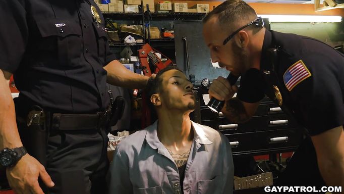 Gay Cops Bust In For Blowjobs