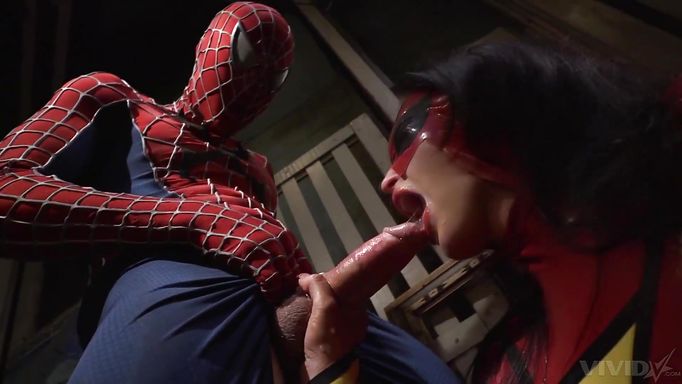 Sexy Spiderman Costumed Freak