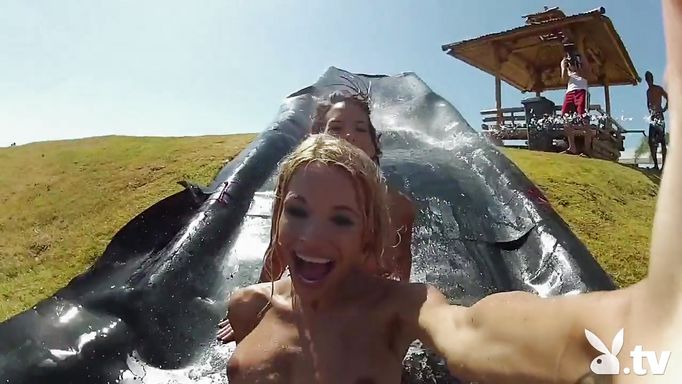 Sexy Babes Go Quading And Down A Water Slide  Vagina Smoothie