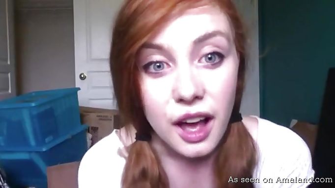 Solo Redhead Tries To Masturbate Without Getting Caught