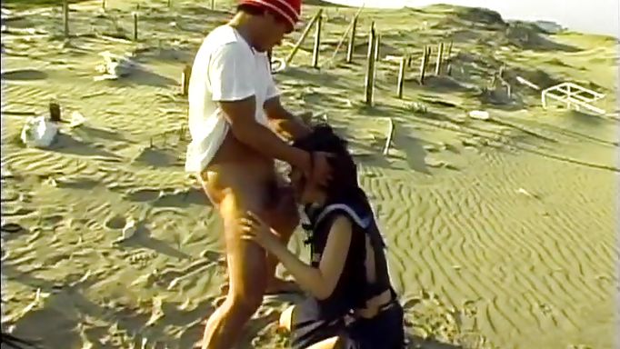 Sexy Sailor Suit Slut Choked And Fucked On The Beach