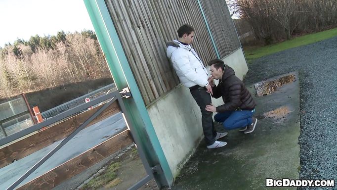 Cock Sucked Behind The Wall