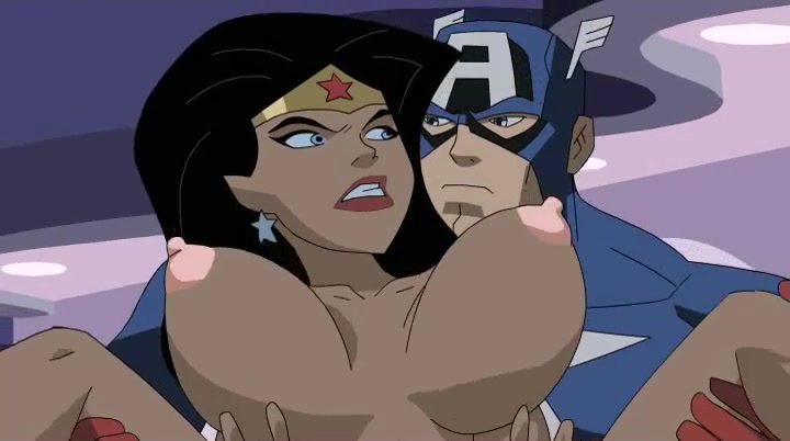 Superheroine Hentai Tit Fuck - Wonder Woman And Captain America Fight Then Fuck\