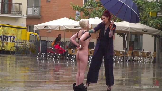 Naked Sex Slave On The Public Square
