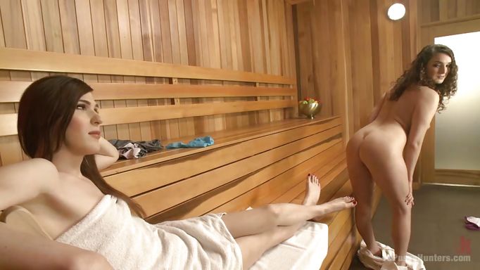 Steam And Sucking Cock In The Sauna