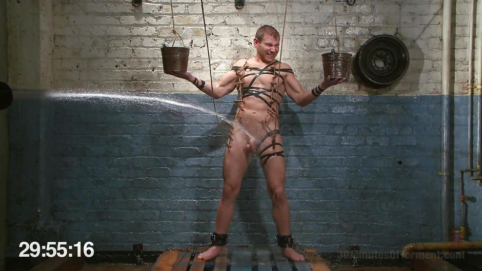 Alex Adams In Gay Hunk Endures Water Torture HD From Kink Men