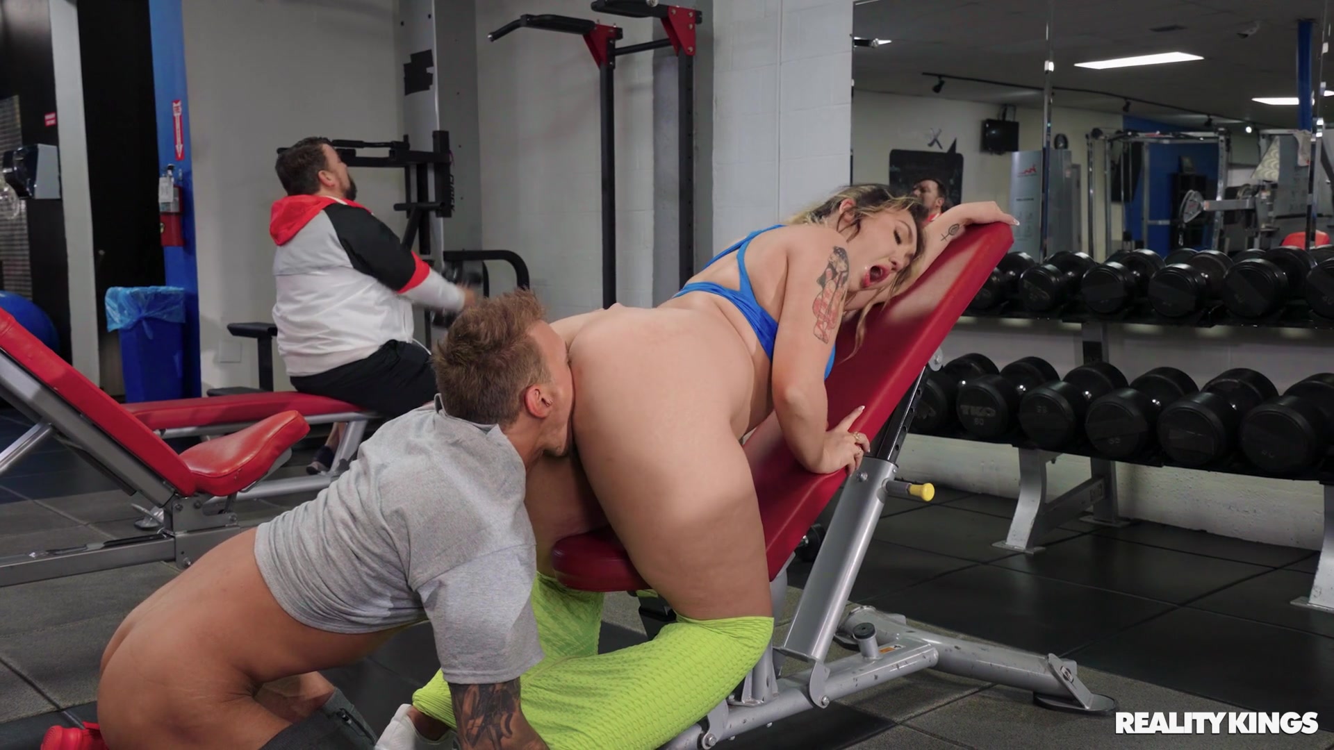 Chris Diamond, Tomie Tang in Big Booty Blonde Hottie Fucks Her Trainer At  The Gym, HD  From: Reality Kings  Sneaky Sex