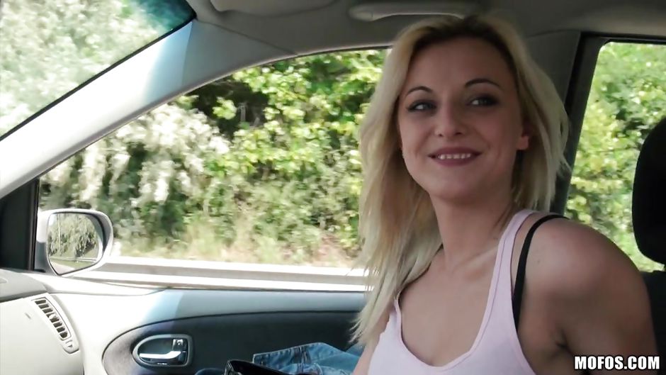 Hot Blonde Katy Rose Gets Hard Fucked In Car