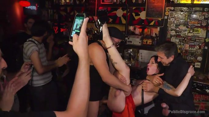 Brutal Orgy In A Crowded Bar
