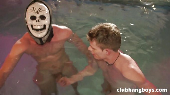 Swimming, Wigs, Masks And Hot Gay Sex